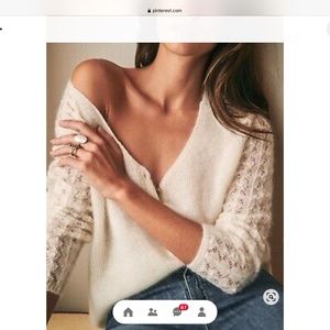 Sezane ecru cardigan - new without tags